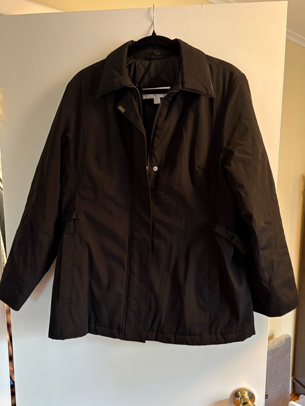Jones New York Black Trench Coat